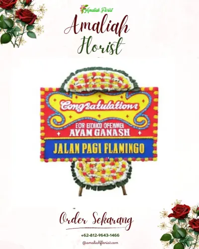 Bunga Papan Congratulation di Pengajaran